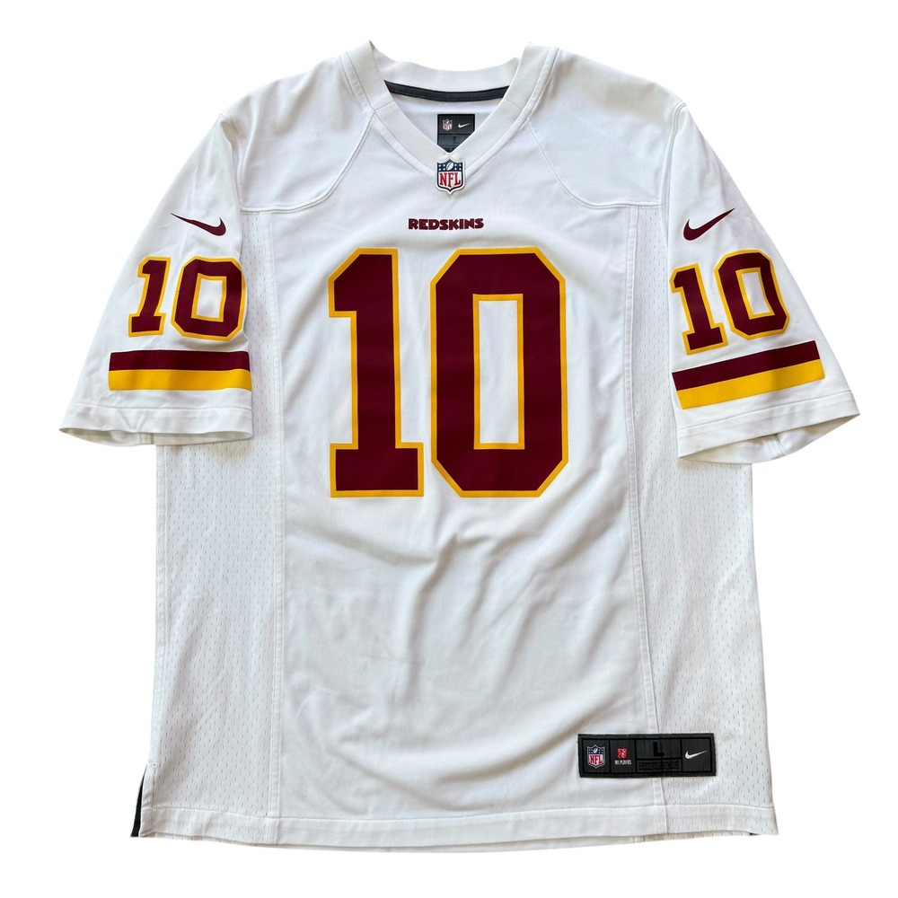 Nike Robert Griffin III RG3 Washington Redskins Jersey White Mens Large 10 NFL